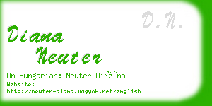 diana neuter business card